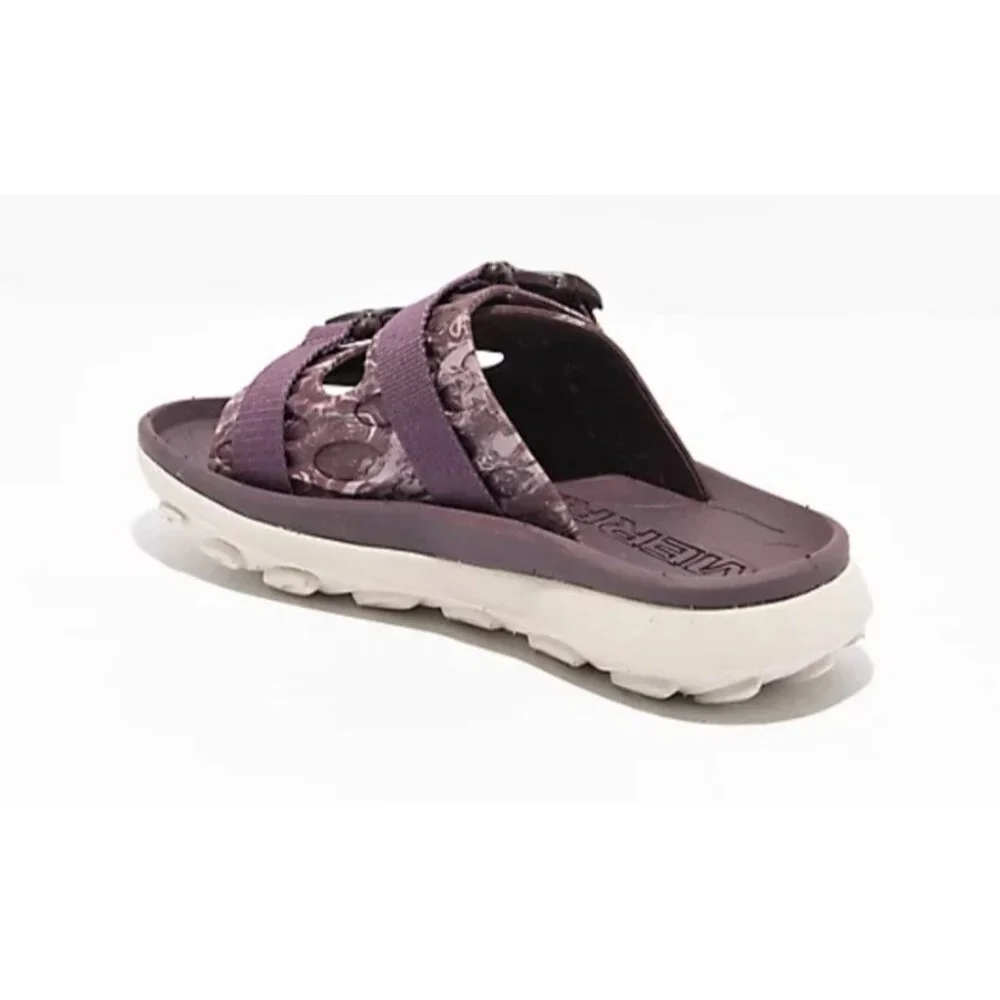 Merrell Sz 7 Purple Hut Ultra Wrap Slide Sandals‎